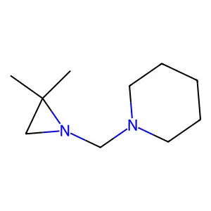 1-[(2,2-dimethylaziridin-1-yl)methyl]piperidine structure