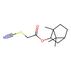 (1,7,7-trimethyl-2-bicyclo[2.2.1]heptanyl) 2-thiocyanatoacetate structure