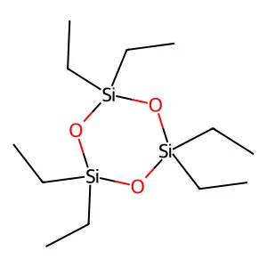 Hexaethylcyclotrisiloxane structure