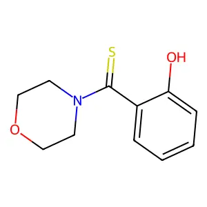 (2-hydroxyphenyl)-morpholin-4-ylmethanethione structure