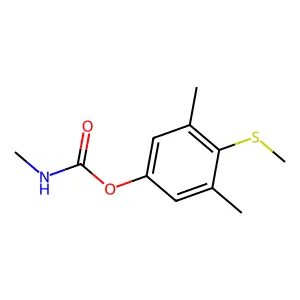 (3,5-dimethyl-4-methylsulfanylphenyl) N-methylcarbamate structure