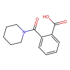 o-(Piperidinocarbonyl)benzoic acid structure
