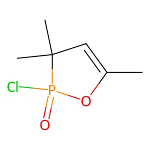 1,2-Oxaphosphole, 2-chloro-2,3-dihydro-3,3,5-trimethyl-, 2-oxide structure