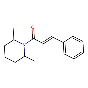 1-(2,6-dimethylpiperidin-1-yl)-3-phenylprop-2-en-1-one structure