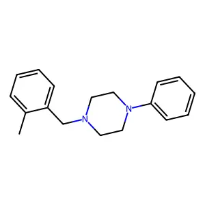 1-[(2-methylphenyl)methyl]-4-phenylpiperazine structure