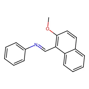 1-(2-methoxynaphthalen-1-yl)-N-phenylmethanimine structure
