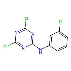 Compound C9H5Cl3N4 structure