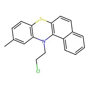12-(2-chloroethyl)-10-methylbenzo[a]phenothiazine structure