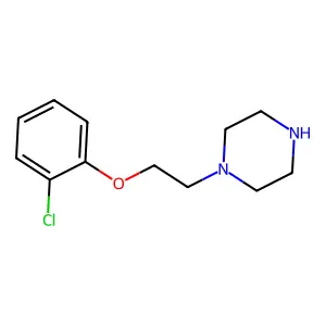 1-[2-(2-chlorophenoxy)ethyl]piperazine structure