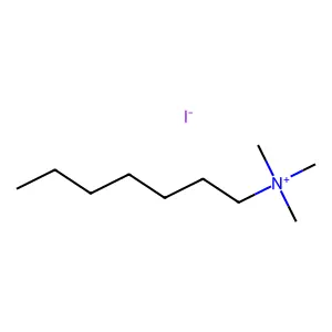 heptyl(trimethyl)azanium iodide structure