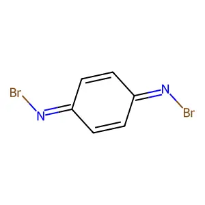 N,N'-Dibromo-2,5-cyclohexadiene-1,4-diimine structure
