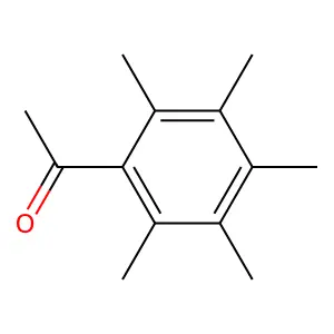 1-(2,3,4,5,6-pentamethylphenyl)ethanone structure