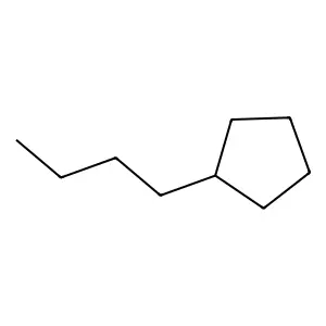 Butylcyclopentane structure