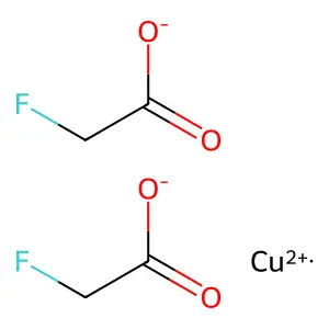 Copper (II) fluoroacetate structure