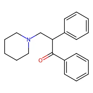 1,2-diphenyl-3-piperidin-1-ylpropan-1-one structure