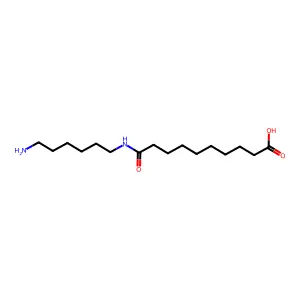 10-(6-aminohexylamino)-10-oxodecanoic acid structure