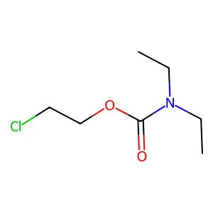 Diethylcarbamic acid 2-chloroethyl ester structure
