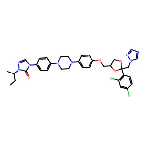Itrizole structure
