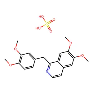Papaverine sulfate structure