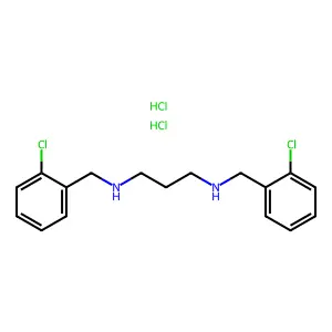 Trimethylenediamine, N,N'-bis(o-chlorobenzyl)-, dihydrochloride structure