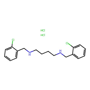 N,N'-bis[(2-chlorophenyl)methyl]butane-1,4-diaminedihydrochloride structure