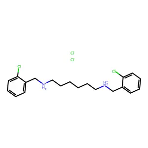 N,N'-Hexamethylenebis(2-chlorobenzylamine) dihydrochloride structure