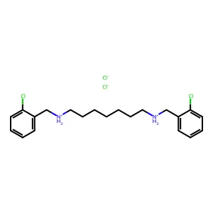 N,N'-Heptamethylenebis(2-chlorobenzylamine) dihydrochloride structure
