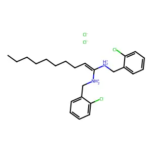 N,N'-Decamethylenebis(2-chlorobenzylamine) dihydrochloride structure