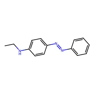N-ethyl-4-phenyldiazenylaniline structure