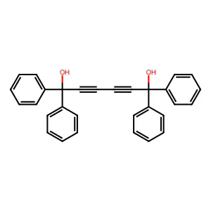1,1,6,6-tetraphenylhexa-2,4-diyne-1,6-diol structure