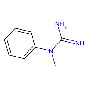 Guanidine, N-methyl-N-phenyl- structure