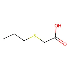 2-(propylsulfanyl)acetic acid structure