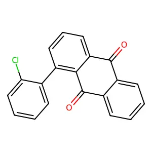 1-(2-chlorophenyl)anthracene-9,10-dione structure