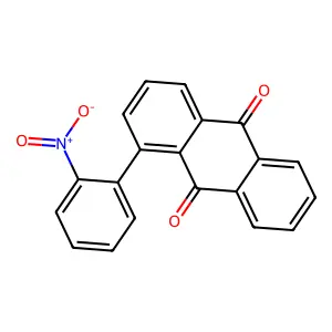 1-(2-nitrophenyl)anthracene-9,10-dione structure