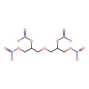 Diglycerol tetranitrate structure