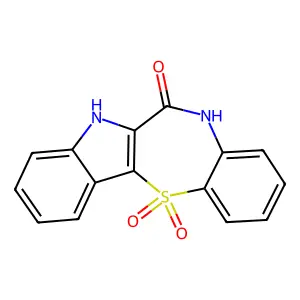 12,12-dioxo-5,7-dihydroindolo[3,2-b][1,5]benzothiazepin-6-one structure