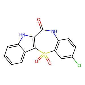 10-chloro-12,12-dioxo-5,7-dihydroindolo[3,2-b][1,5]benzothiazepin-6-one structure