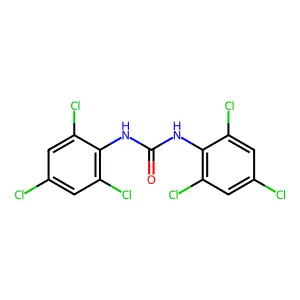 1,3-bis(2,4,6-trichlorophenyl)urea structure