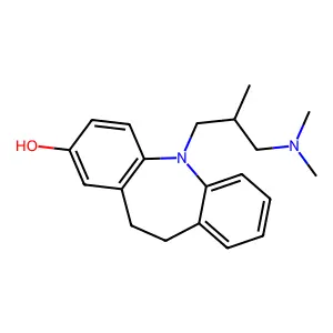 11-[3-(dimethylamino)-2-methylpropyl]-5,6-dihydrobenzo[b][1]benzazepin-3-ol structure