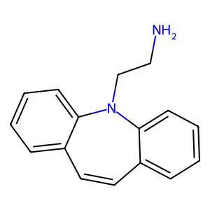 5-(2-AMINOETHYL)-5H-DIBENZO(B,F)AZEPINE structure