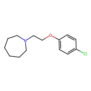 1-[2-(4-chlorophenoxy)ethyl]azepane structure