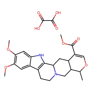 Reserpiline oxalate structure
