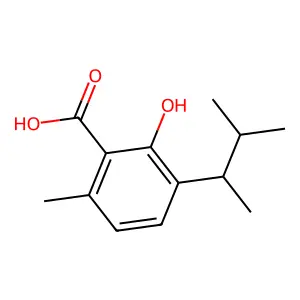 2,6-CRESOTIC ACID, 3-(1,2-DIMETHYLPROPYL)- structure
