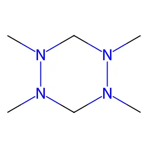 1,2,4,5-Tetraazacyclohexane, 1,2,4,5-tetramethyl- structure