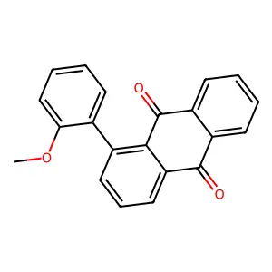 1-(2-methoxyphenyl)anthracene-9,10-dione structure