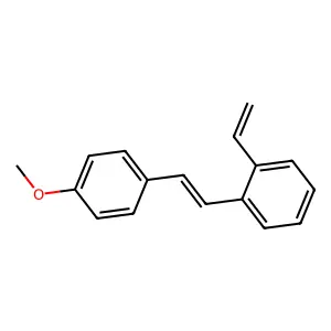 1-[2-(4-methoxyphenyl)vinyl]-2-vinylbenzene structure