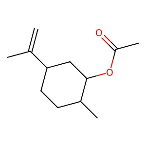 Dihydrocarvyl acetate structure