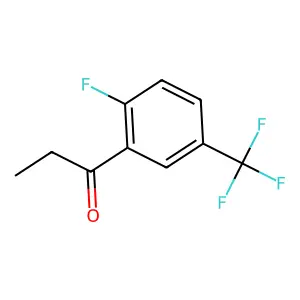 1-[2-fluoro-5-(trifluoromethyl)phenyl]propan-1-one structure
