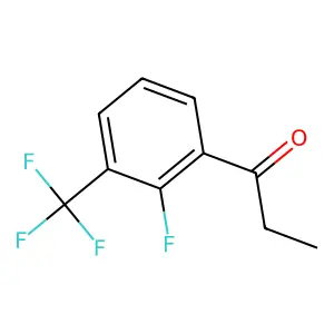 1-[2-fluoro-3-(trifluoromethyl)phenyl]propan-1-one structure