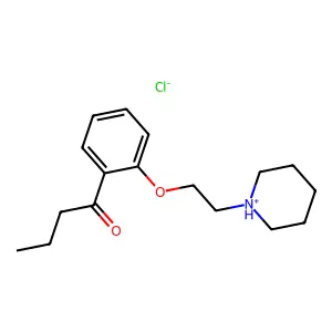 2'-(2-Piperidinoethoxy)butyrophenone hydrochloride structure